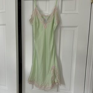 Urban Outfitters Lace Trim Dress - Mint Green